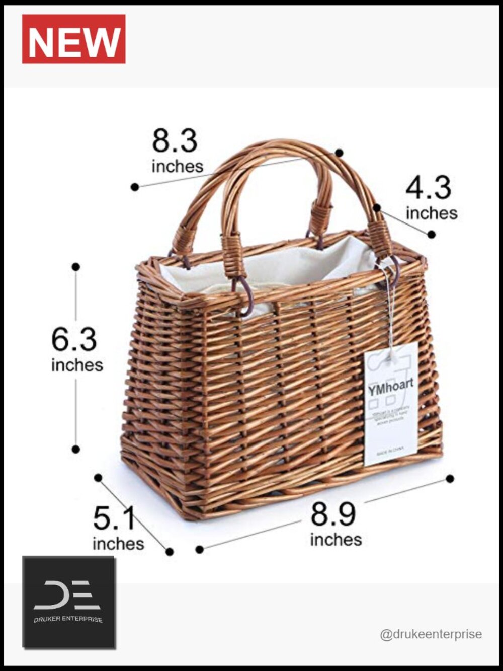 Straw Beach Bag Women Summer Rattan Woven Wicker Clutch Purse Tote Handbag - Picture 5 of 7